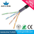 Outdoor waterproof single PE/ double jacket 24awg cat5e outdoor prices